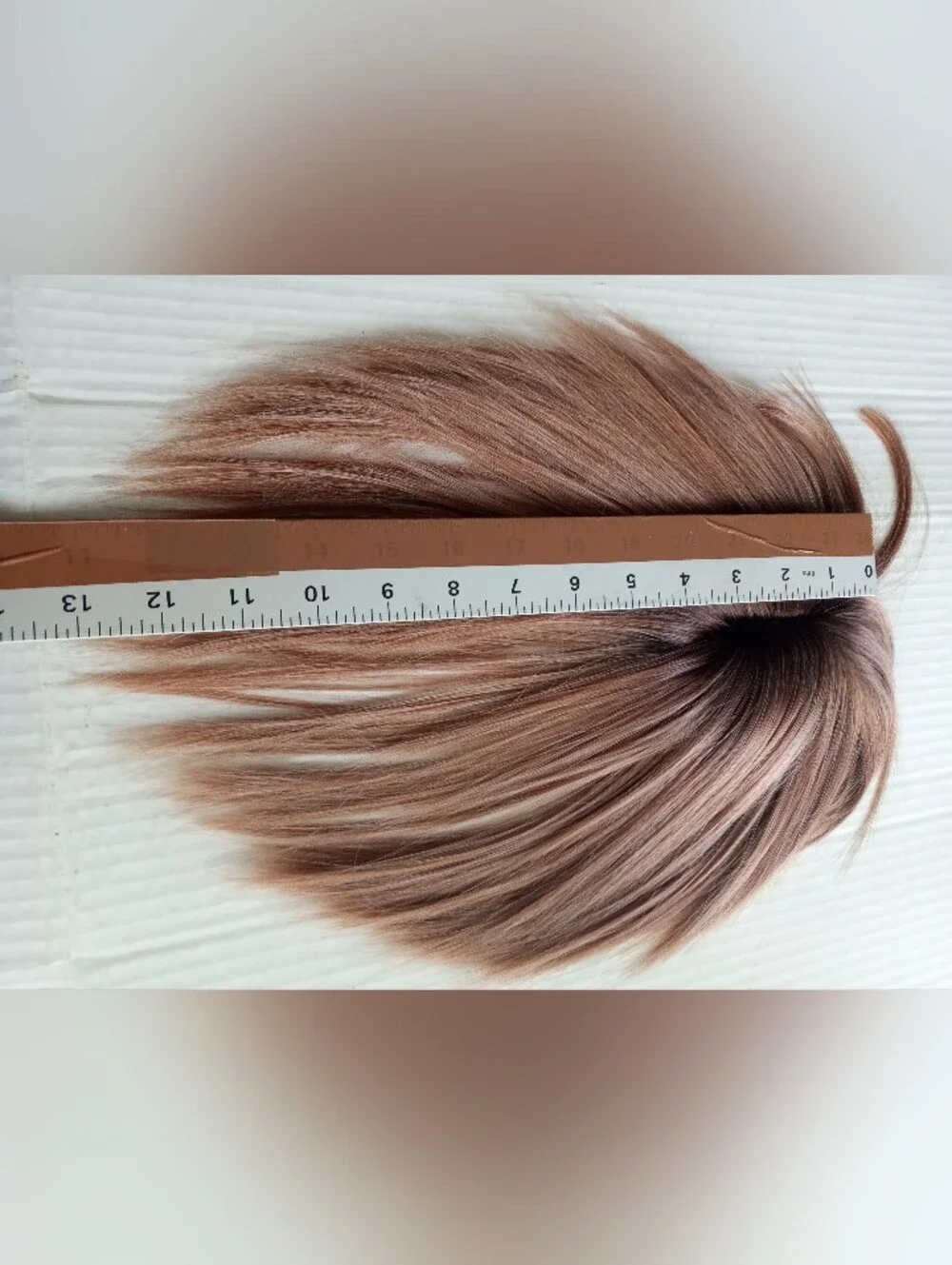 Clip-In Fringe Topper in Rose Brown Blend - Natural Volume